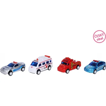 autíčko Wiky Vehicles Auta Akce na dálnici 4 ks 6 cm - Český obal