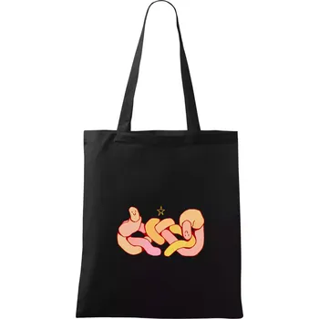 Zamilované žížaly (Alexis Citrine) - Taška bavlněná - 42 x 38 cm ( Černá )