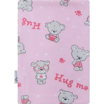 ESITO | Žínka do koupele Jersey Teddy bears Pink - růžová / 19 x 14 cm