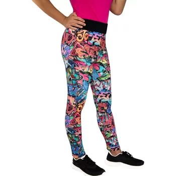 Dívčí legíny ESITO | Dětské legíny BIO Grafiti - černá / 92