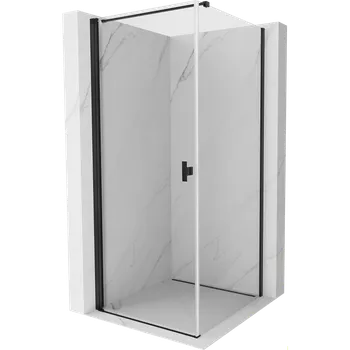 Mexen Mist-B sprchový kout s otočnými dveřmi 70 x 70 cm, transparentní, černá - 8A2T-070-070-70-00 Sprchové kouty