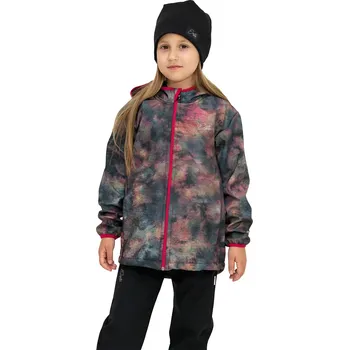 Kojenecká bunda ESITO | Dětská softshellová bunda DUO Rainbow - duhová / 122