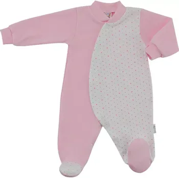Kojenecký overall ESITO | Kojenecký overal Hvězdička vel. 74 - 86 - hvězdička růžová / 80