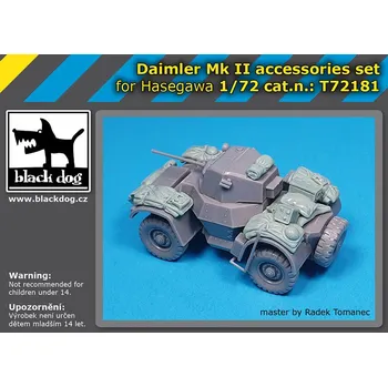 Plastikový model Blackdog 1/72 Daimler Mk II accessories set (for Hasegawa)