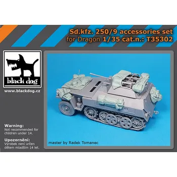 Plastikový model Blackdog 1/35 Sd.Kfz 251/1 accessories set (for Dragon)