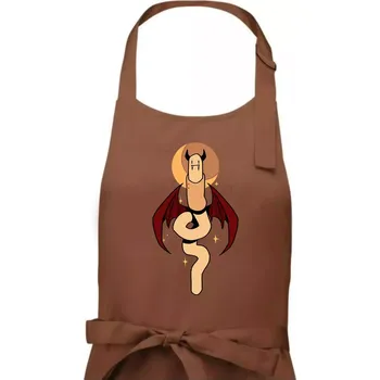 Kuchyňská zástěra Žížala upír (Alexis Citrine) - Dámská zástěra na vaření - Univerzální velikost ( Kakaová )