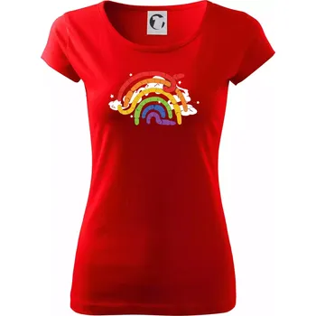 Dámské tričko Žížaly duha (Alexis Citrine) - Dámské triko Pure - M ( Červená )