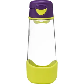 Sport lahev na pití 600 ml - fialová/zelená