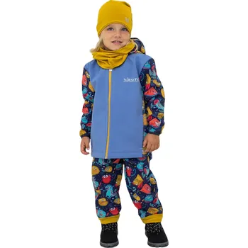 Kojenecká bunda ESITO | Dětská softshellová bunda Bubulíni vel. 86 - 110 - modrá / 98