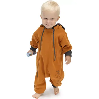 Kojenecká kombinéza ESITO | Teplákový overal rostoucí Warmkeeper Antique gold - okrová / 92 - 98