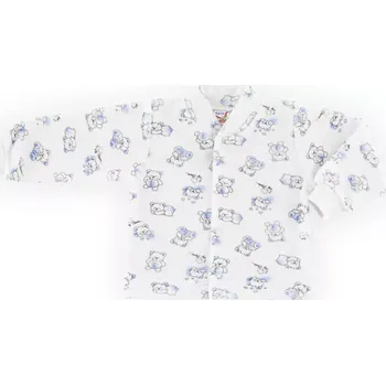 ESITO | Kojenecký kabátek plyšový medvídek - modrá / 50