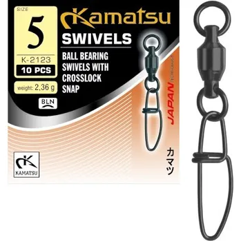 Kamatsu Obratlík s karabinkou Ball BS with Crosslock Snap #5 BLN