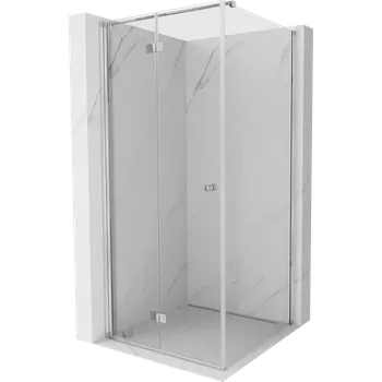 Mexen Mist-F skládací sprchový kout levý 110 x 110 cm, transparentní, chrom - 8A6T-110-110-01-00-L Sprchové kouty