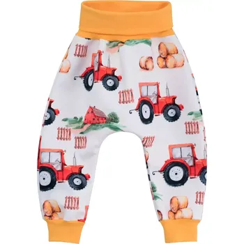 Chlapecké kalhoty ESITO | Dětské softshellové kalhoty Traktor vel. 62 - 80 - žlutá / 62