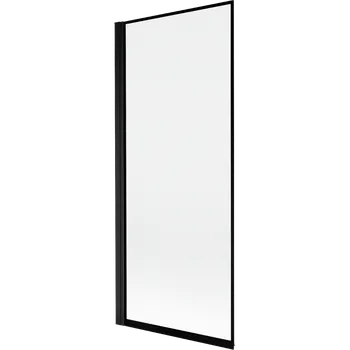 Vanová zástěna Mexen Mist sprchový zástěna 1-křídlovy levý 80 x 150 cm, černý rám, černý - 8A9-080-001-70-70-L Vanové zástěny