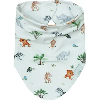 Nákrčník ESITO | Šátek na krk bavlna Safari - bílá / 0 - 3 roky