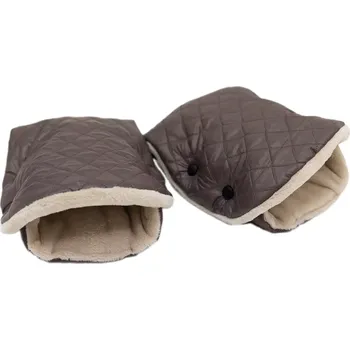 Rukávník ESITO | Rukávník na kočárek Golf Quilt cappuccino - latte / 2x 23 x 21 cm