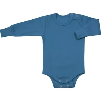 Kojenecký body ESITO | Rostoucí body žebrované Color Blue - modrá / 56 - 62