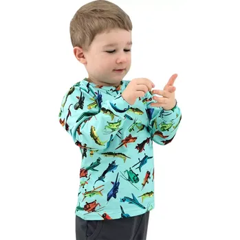 Dívčí tričko ESITO | Dětské tričko dlouhý rukáv Letadla vel. 86 - 92 - zelená / 86