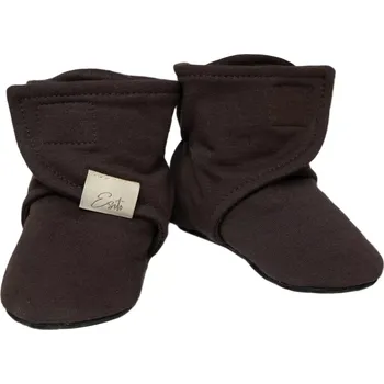 Capáčky ESITO | Capáčky barefoot Cotton Brown - hnědá / 1 - délka stélky: 11 cm