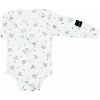 ESITO | Rostoucí body žebrované Bear - bílá / 92 - 98