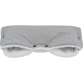 Rukávník ESITO | Rukávník na kočárek Magna softshell RFX Silver / White - šedá / bílá / 45 x 53 cm