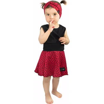 Dívčí sukně ESITO | Dívčí kolová sukně Black Spot Ruby red - červená / 158 - 164