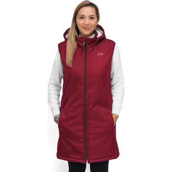 Dámská vesta ESITO | Dámská zimní softshellová vesta s beránkem Lamb Red - červená / XS