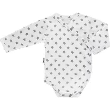 ESITO | Antibakteriální dětské body zavinovací Hvězda vel. 44 - 68 - bílá / 44