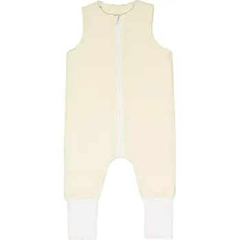 Zavinovačka ESITO | Mušelínový spací pytel s nohavicemi Cream - smetanová / 9 m - 36 m