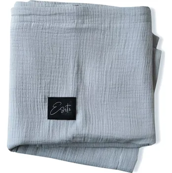 Dětská deka ESITO | Mušelínová deka dvojitá Dove grey - šedá / 75 x 100 cm