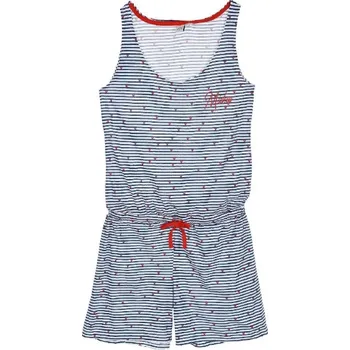 Dámský overall Sun City Dámský letní overal MICKEY MOUSE s proužky modrý Barva: Modrá, Velikost: M