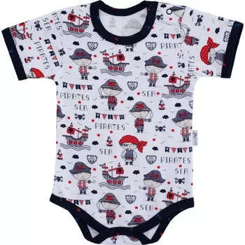 ESITO | Bodyčko DIGITÁL krátký rukáv Pirát vel. 56 - 74 - modrá / 56