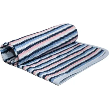 Dětská deka ESITO | Dětská deka jednoduchá Proužek - šedá / 65 x 80 cm