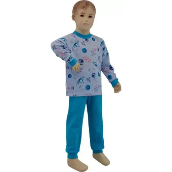 Dívčí pyžamo ESITO | Chlapecké pyžamo planety na modré vel. 80 - 110 - planety na modré / 80