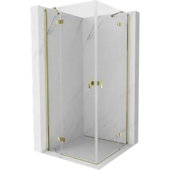 Mexen Mist-H Duo sprchový kout s otočnými dveřmi 85 x 85 cm, průhledný, zlatý - 8A5-085L-085P-50-00 Sprchové kouty