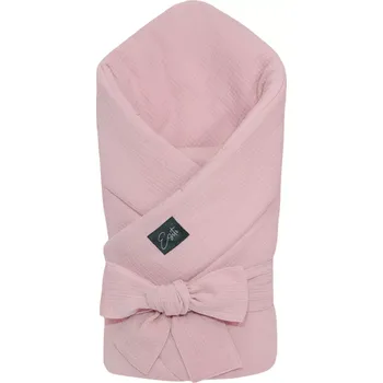 Zavinovačka ESITO | Mušelínová zavinovačka pro miminko Powder pink 85x85 cm - pudrová / 85 x 85 cm
