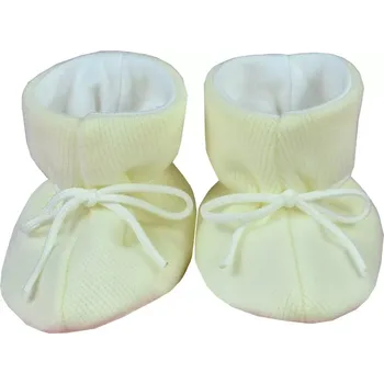 Chlapecké bačkory ESITO | Kojenecké botičky svetr velké - smetanová