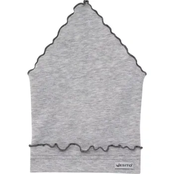 Šátek ESITO | Dívčí šátek jednobarevný - melír šedý / 38