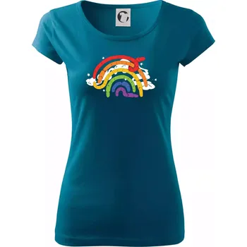 Dámské tričko Žížaly duha (Alexis Citrine) - Dámské triko Pure - 2XL ( Petrolejová )