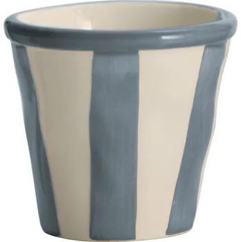 Zafferano, Hrnek Lido Righe s pruhy 70 ml šedý - Formadore