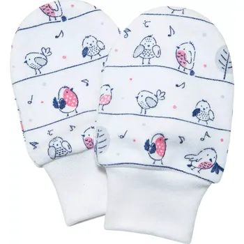 Rukavice ESITO | Kojenecké rukavičky pro miminko Vrabčák - růžová / 56