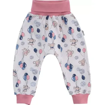 ESITO | Dětské tepláky Myšky - růžová / 56