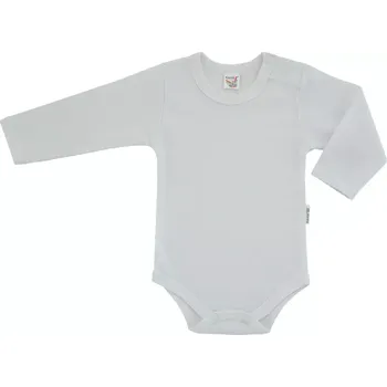 Kojenecký body ESITO | Bodyčko bílé dlouhý rukáv - bílá / 74