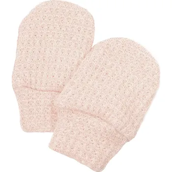 Rukavice ESITO | Kojenecké rukavice svetrové Powder pink - růžová / 56