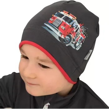 Čepice ESITO | Dětská čepice Hasiči - šedá / 40