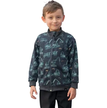 ESITO | Mikina na zip Grafit Trucks - šedá / 116