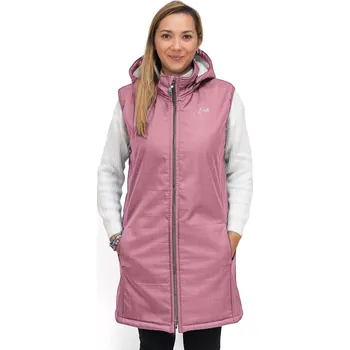 Dámská vesta ESITO | Dámská zimní softshellová vesta s beránkem Antique pink - růžová / XL