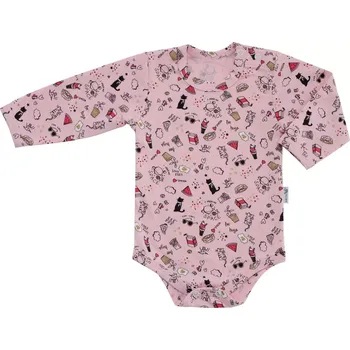 Kojenecký body ESITO | Bodyčko DIGITÁL Space vel. 56 až 74 - růžová / 56