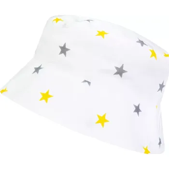 Kojenecká čepice ESITO | Dětský klobouk Hvězda - žlutá / M